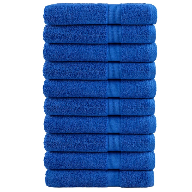 Serviettes de sauna de qualit suprieure SOLUND 10 pcs bleu