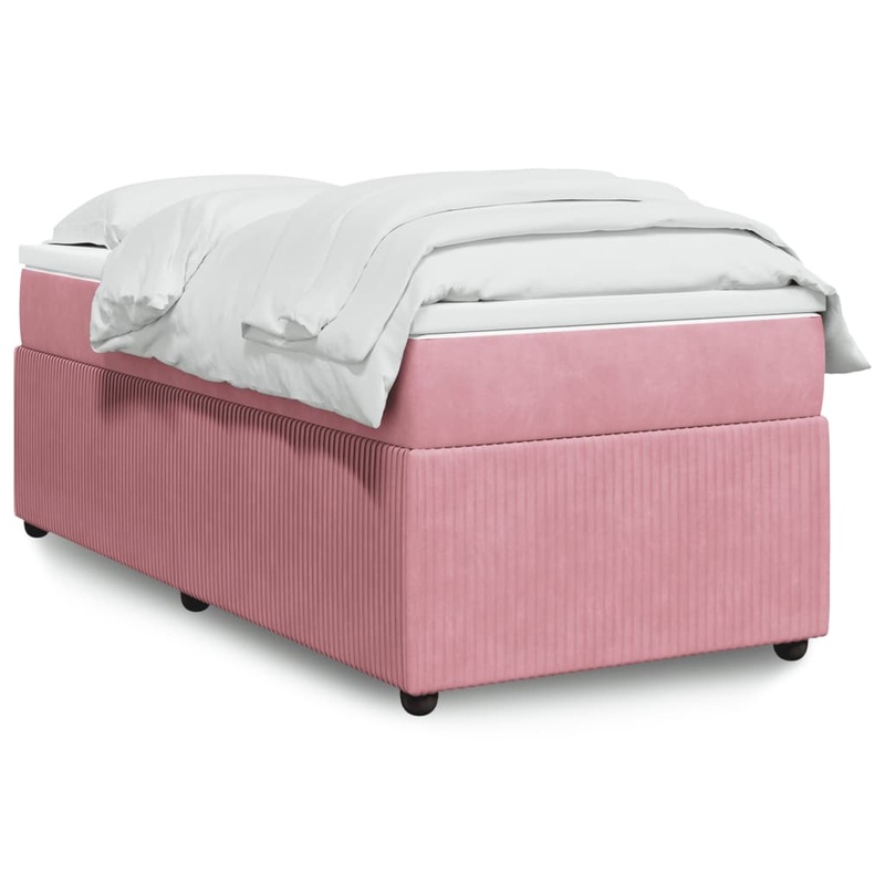 Sommier  lattes de lit avec matelas Rose 100x200 cm Velours