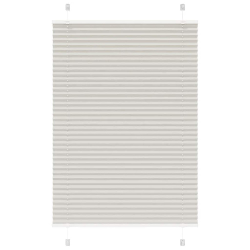 Store pliss gris clair 100x100 cm largeur du tissu 99,4cm