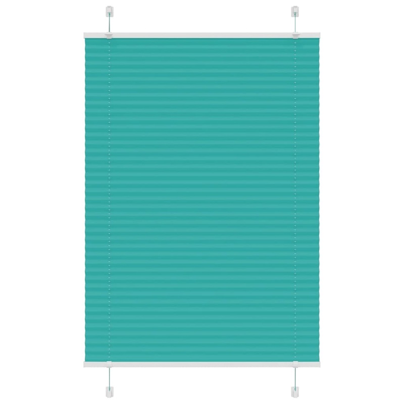 Store pliss vert ptrole 85x100 cm largeur du tissu 84,4 cm
