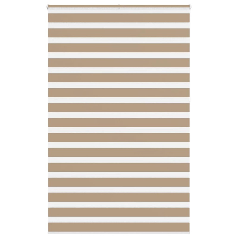 Store zbre marron sable largeur du tissu 145,9 cm polyester