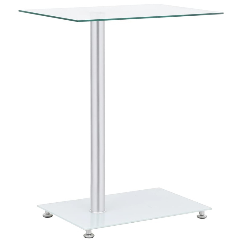 Table d'appoint en forme U Transparent 45x30x58 cm Verre tremp