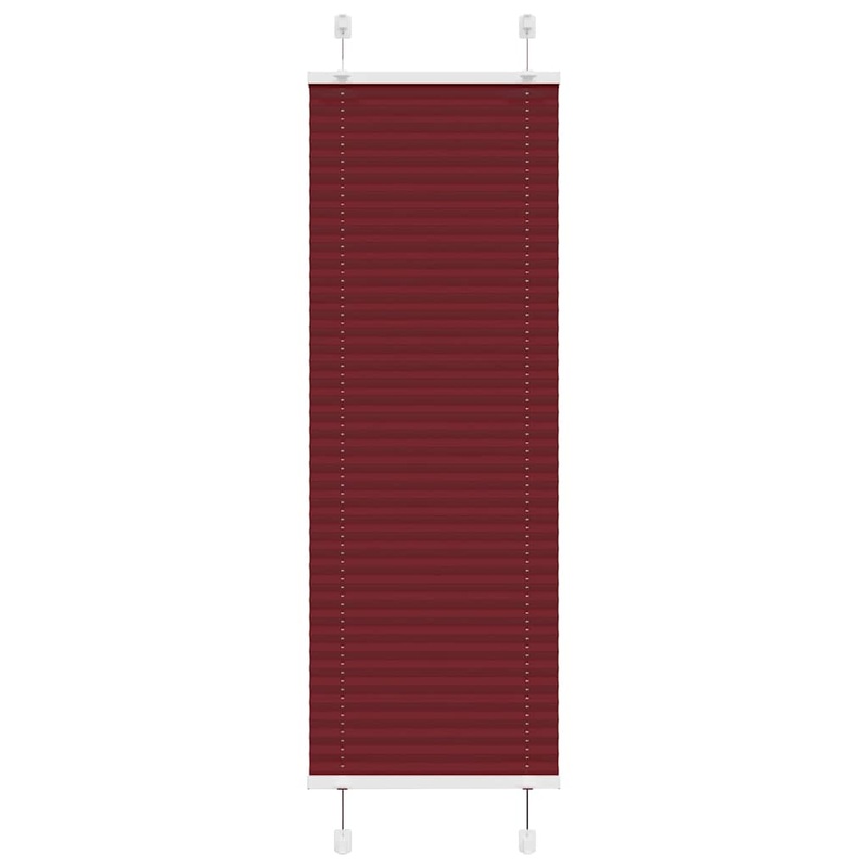 Store pliss rouge bordeaux 45x150 cm largeur du tissu 44,4 cm