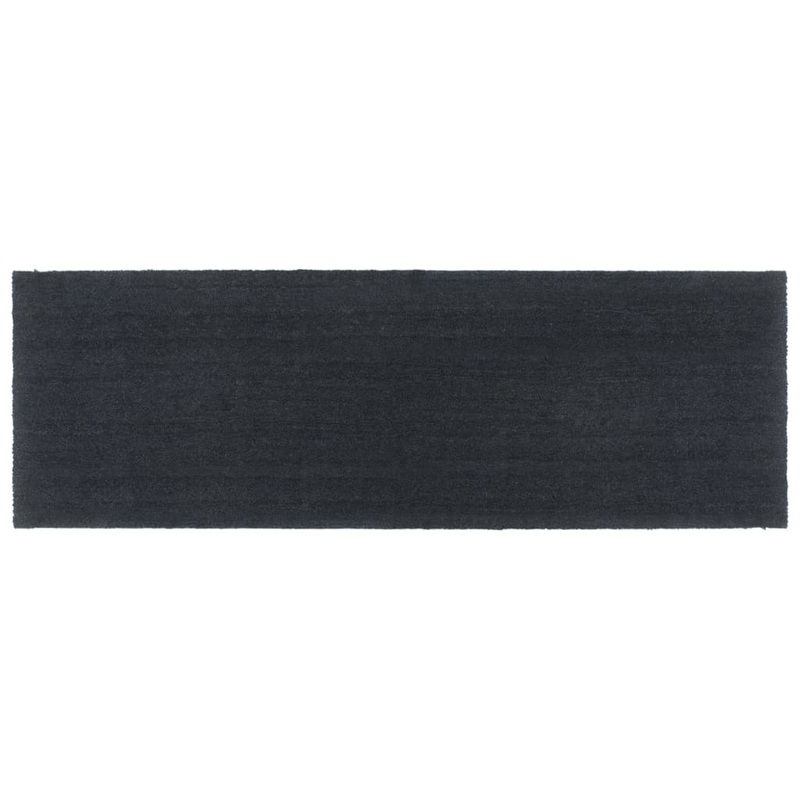 Tapis de porte gris fonc 100x300 cm fibre de coco touffet