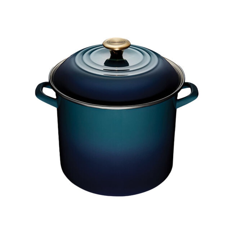 Stock Pot, Enameled Steel Agave