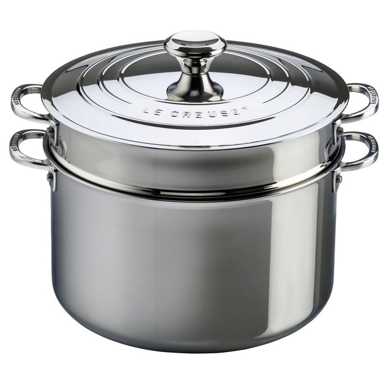 Stock Pot with Pasta Insert, Stainless Steel