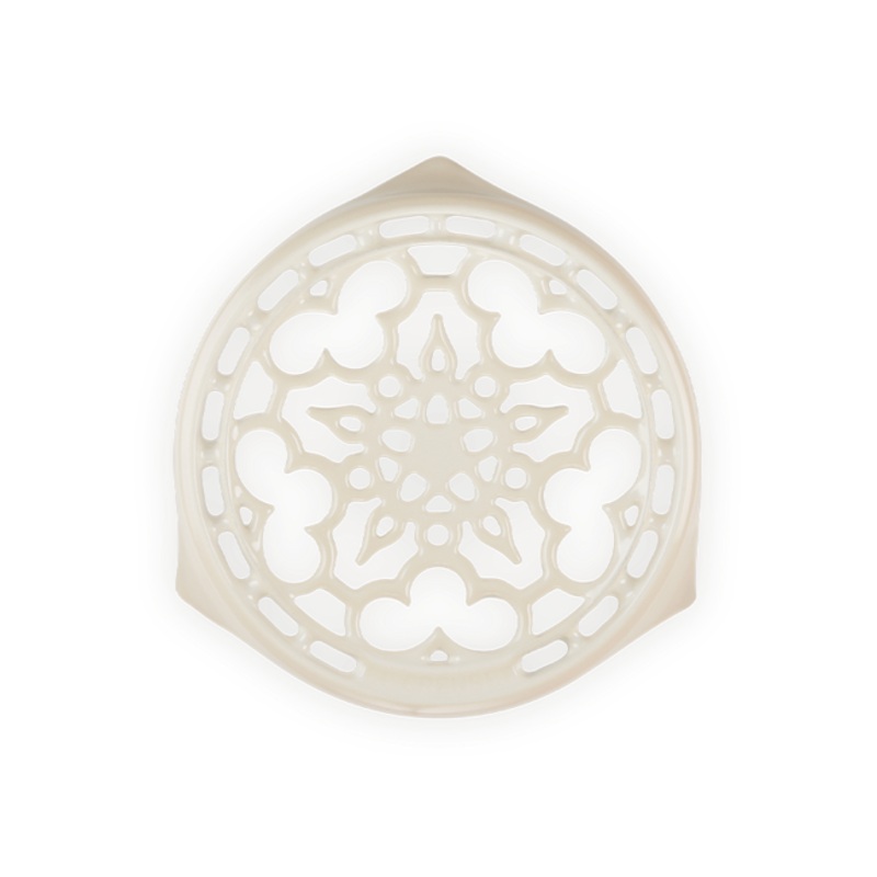 Trivet, Meringue Enameled Cast Iron