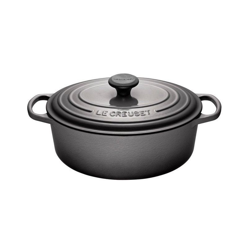 Oval Dutch Ovens, Oyster Enameled Cast Iron