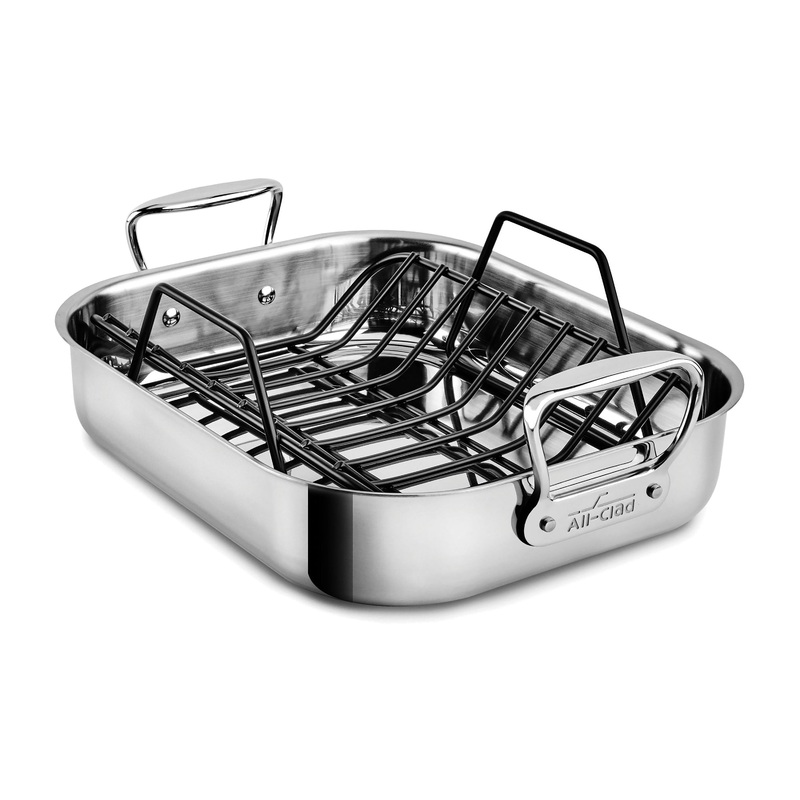 Roaster with Rack, Stainless Steel