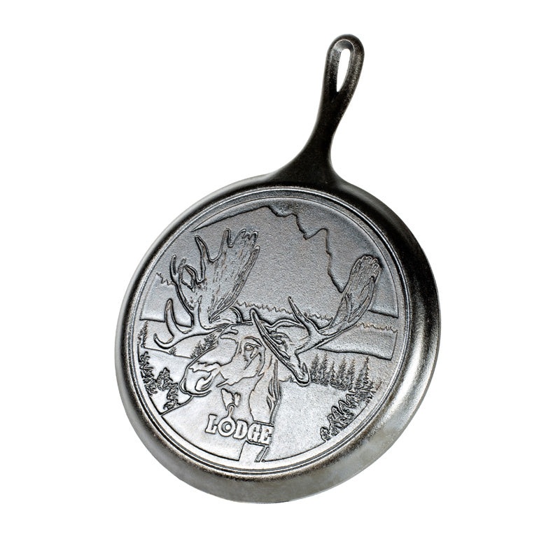 Round Griddle - Moose, Cast Iron