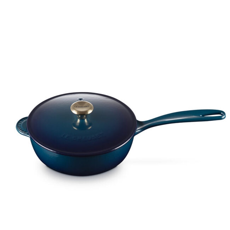 Saucier Pan, Agave Enameled Cast Iron