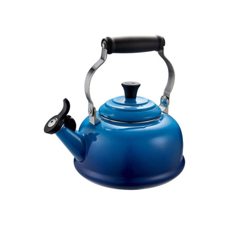 Kettle, Enameled Steel Blueberry
