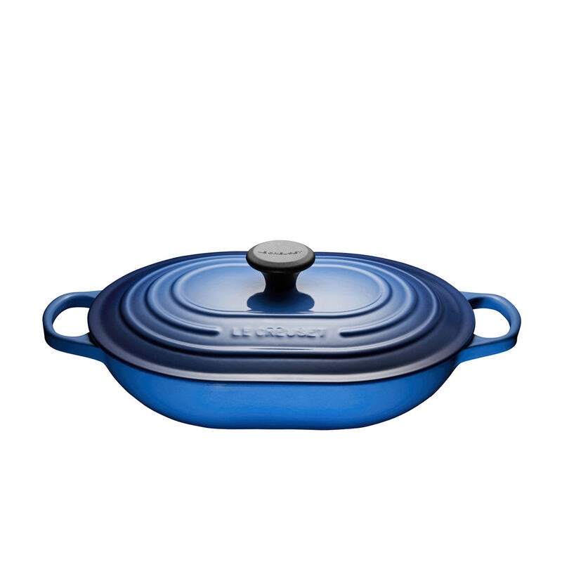 Oblong Casserole, Blueberry Enameled Cast Iron