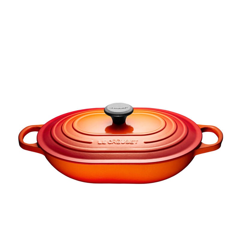 Oblong Casserole, Flame Enameled Cast Iron