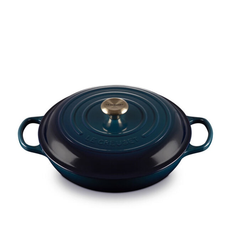 Braiser, Agave Enameled Cast Iron