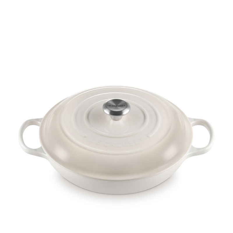 Braiser, Meringue Enameled Cast Iron