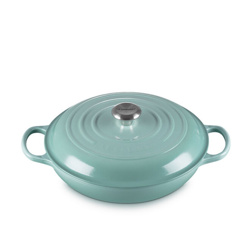 Braiser, Sage Enameled Cast Iron