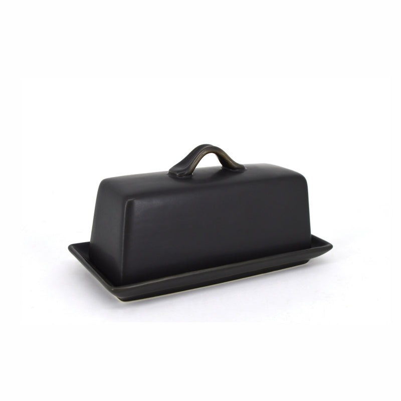 Butter Dish, Matte Black