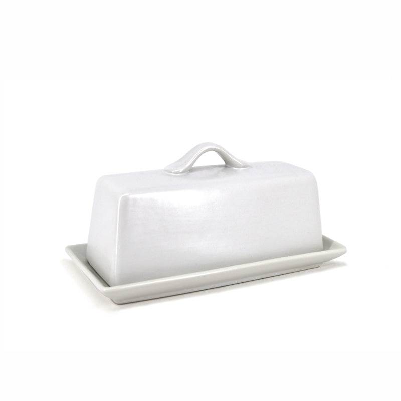 Butter Dish, Matte White