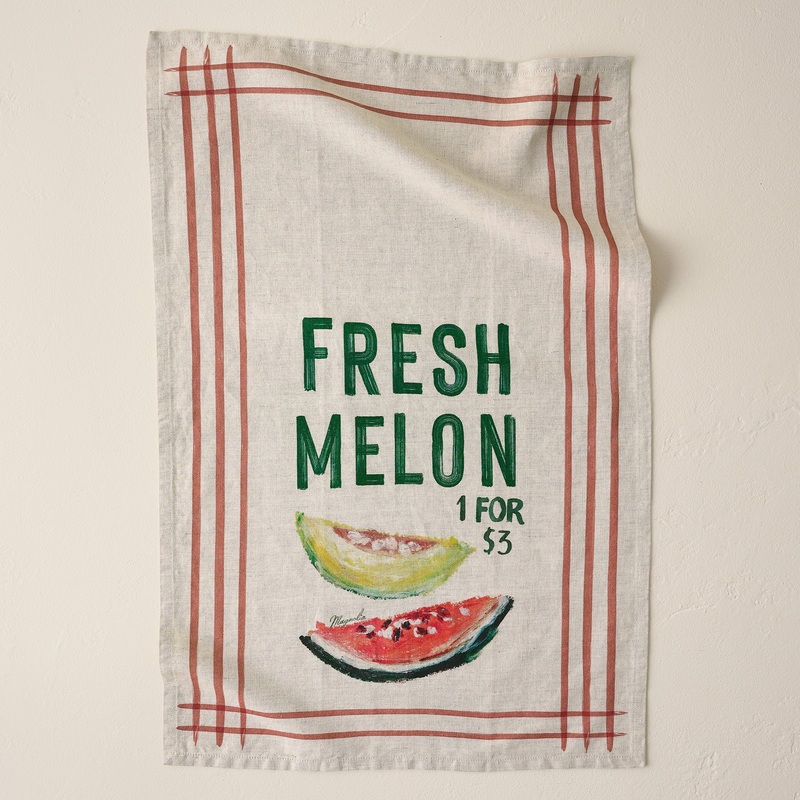 Fresh Melon Tea Towel
