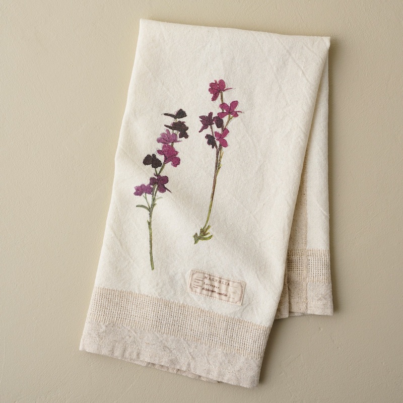 Larkspur Garden Tea Towel