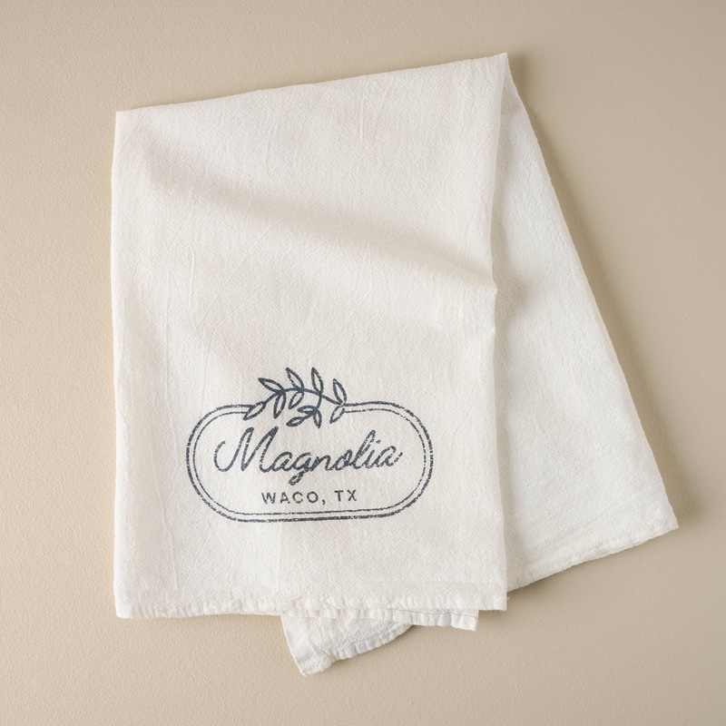 Laurel Leaf Border Tea Towel