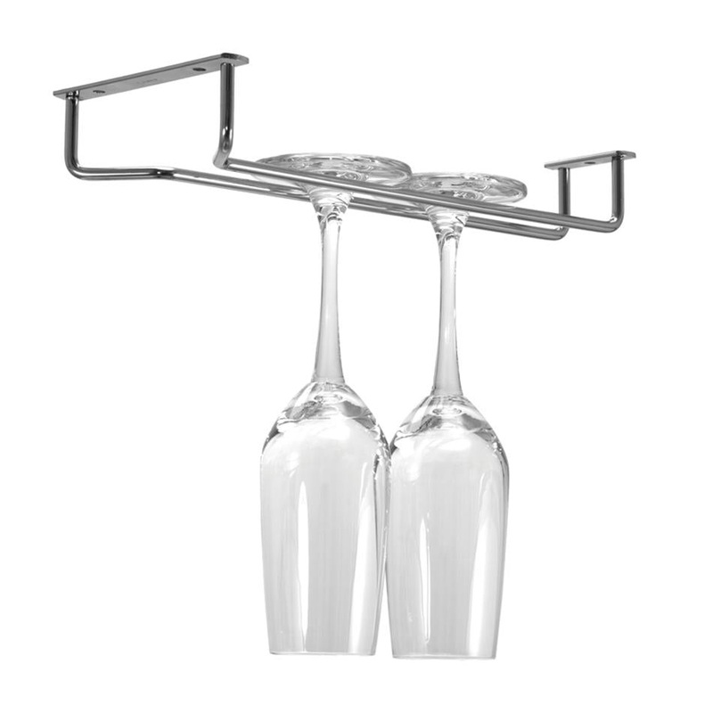 Avanti 28Cm Single Glass Stemware Rack (Chrome Plated - 6Mm Wire)