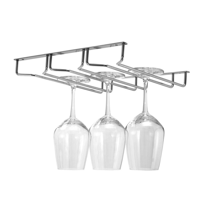 Avanti 28Cm Tripple Glass Stemware Rack (Chrome Plated - 6Mm Wire)