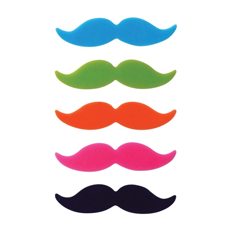 Avanti Moustache Glass Markers - Set Of 8 16717
