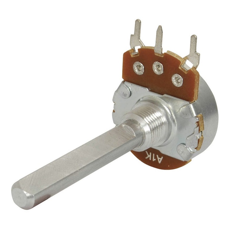 Logarithmic (A) Single Gang 24mm Potentiometer (1k - 1M Ohms)