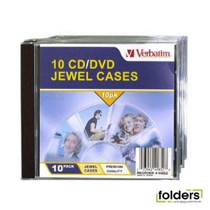 Verbatim CD/DVD 10 Pack Clear Slim Cases