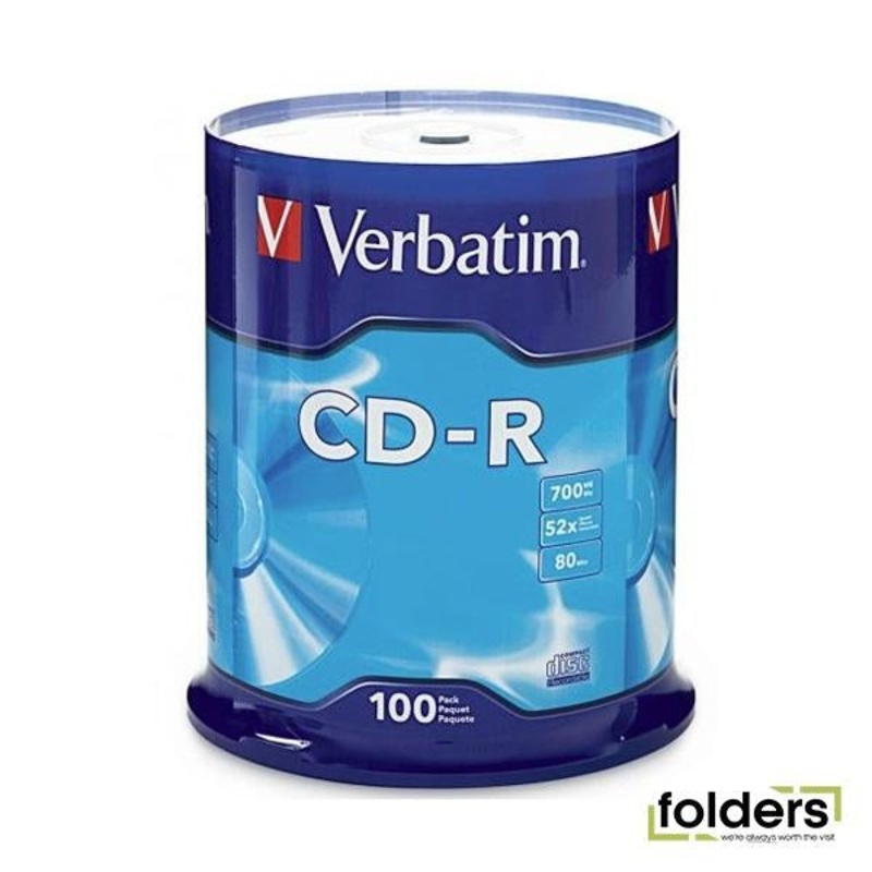 Verbatim CD-R 52x 100 Pack on Spindle