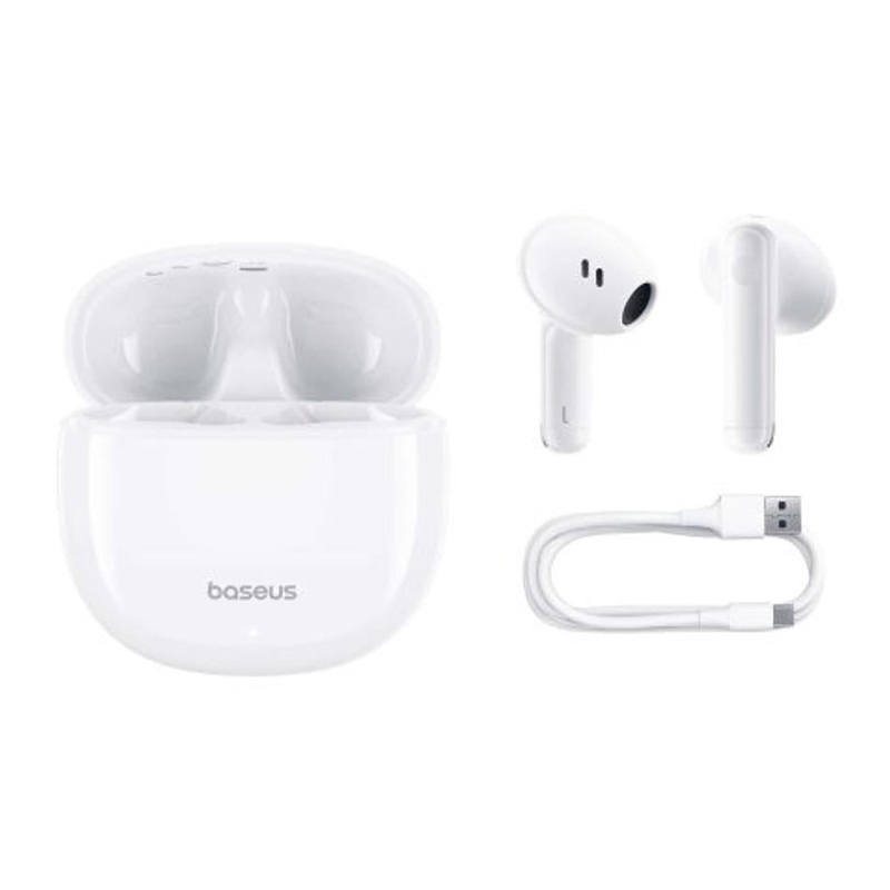 Baseus Bowie E13 True Wireless Earphones Moon White