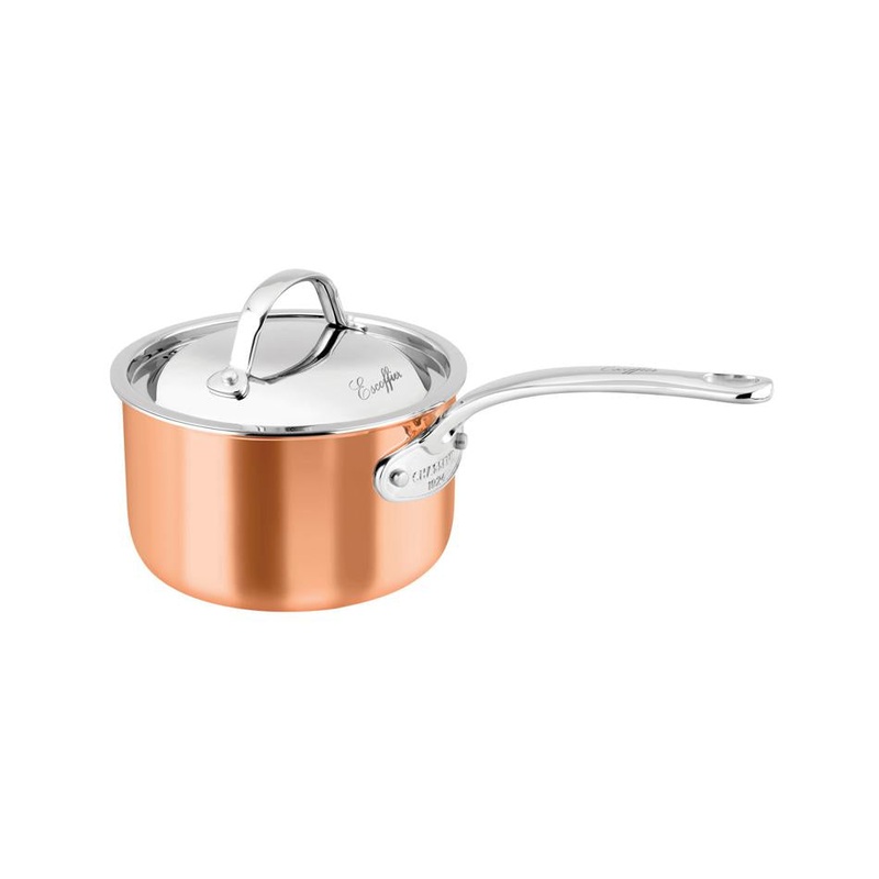 Chasseur Escoffier Induction Saucepan 18 X 1Cm/2.5 Litre, Copper