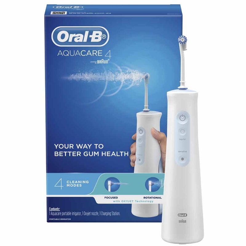 ORAL-B Aquacare 4 Irrigator Featuring Oxyjet Technology