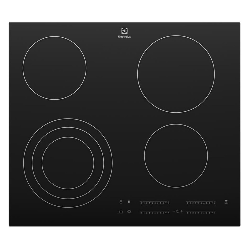 Electrolux 60cm 4 Zone Ceramic Cooktop EHC644BF