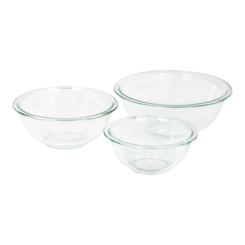 Pyrex Smart Essentials Mixing Bowl Value-Plus Pack 3pc Set 6001001