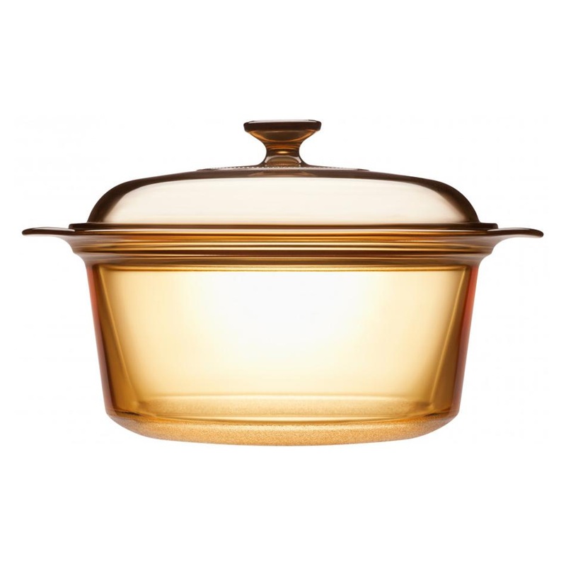 Visions 3.5L CoveredDutch Oven - Amber VSD-3.5/CL