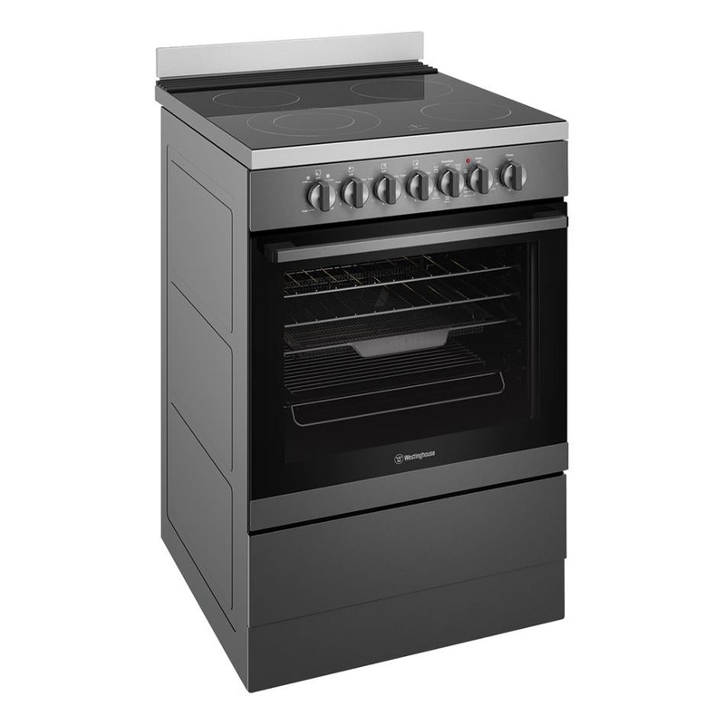 Westinghouse 60cm Dark Stainless Steel Electric Freestanding Oven WFE646DSCB