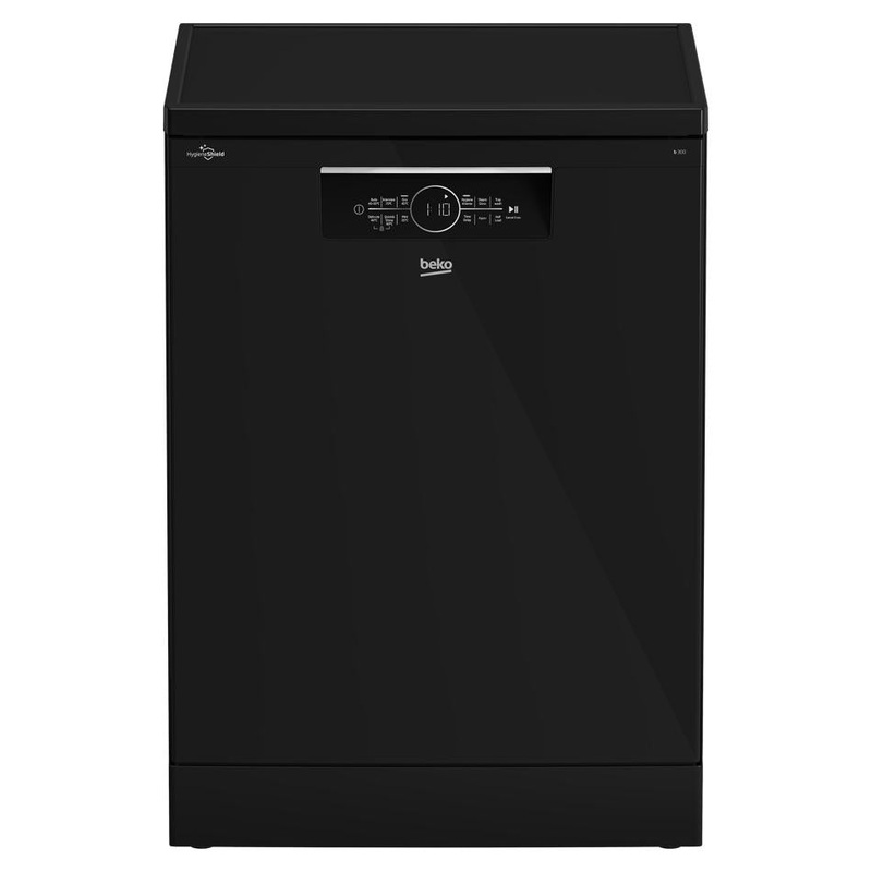 Beko Black Freestanding Dishwasher 14 PS with Hygiene Intense