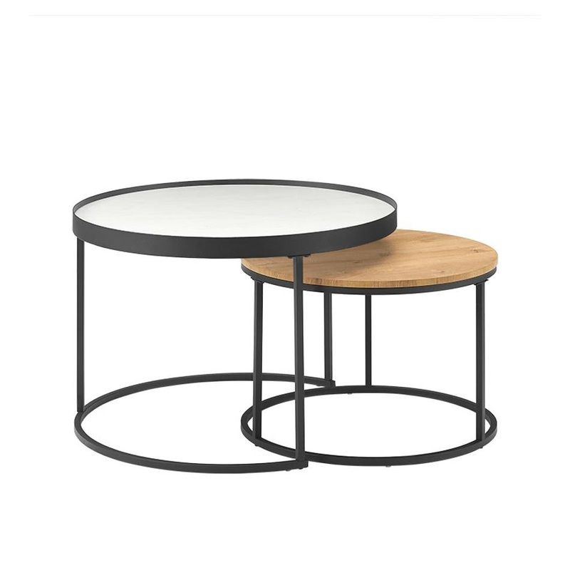 Criterion 2 Piece Nesting Coffee Table Set NESTCT760WMEO