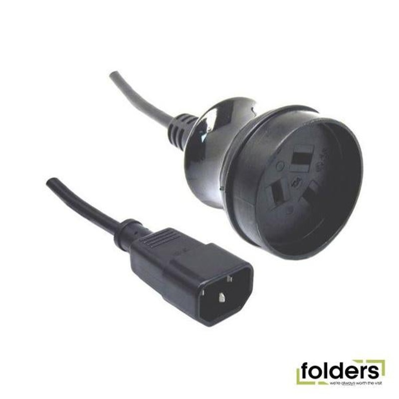 10A/250V UPS IEC (M) to 3 Pin Power (F) 0.5m Power Cord