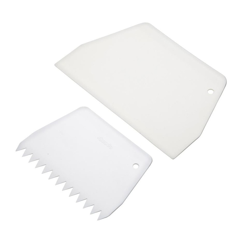 Bakemaster Icing Scraper Set 2, 19 X 12.5Cm & 9.5 X 13.5Cm 41197
