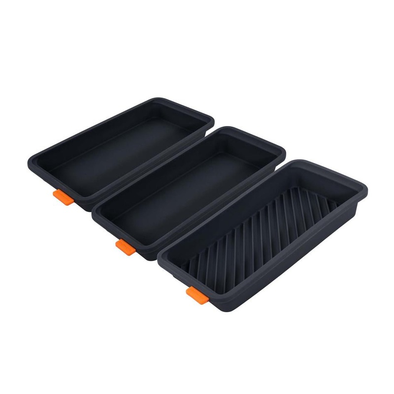 Bakemaster Set Of Three Divider Trays - 28 X 13 X 3.6Cm 40147