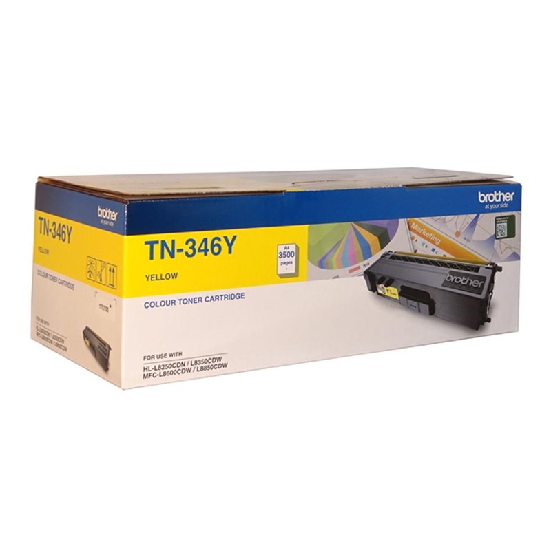 Brother Tn-346Y Yellow High Yield Toner Cartridge BTN346Y