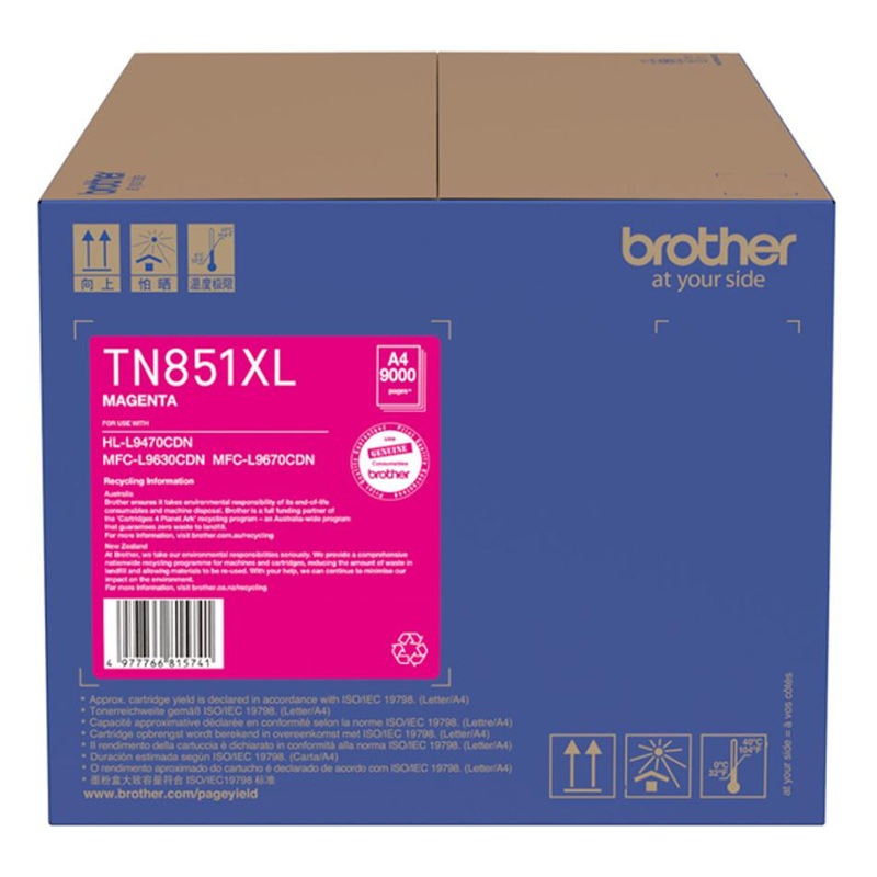 Brother Tn851Xlm Magenta High Capacity Toner BTN122M