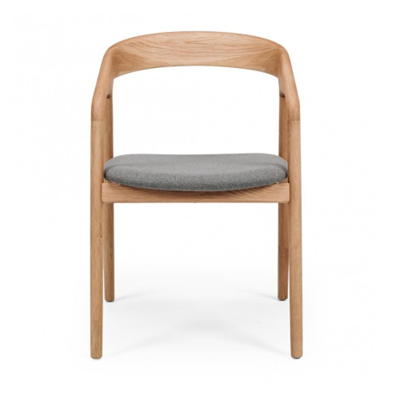 Furniture By Design Nora Chair (Natural Oak) Fabric SHCHISNG