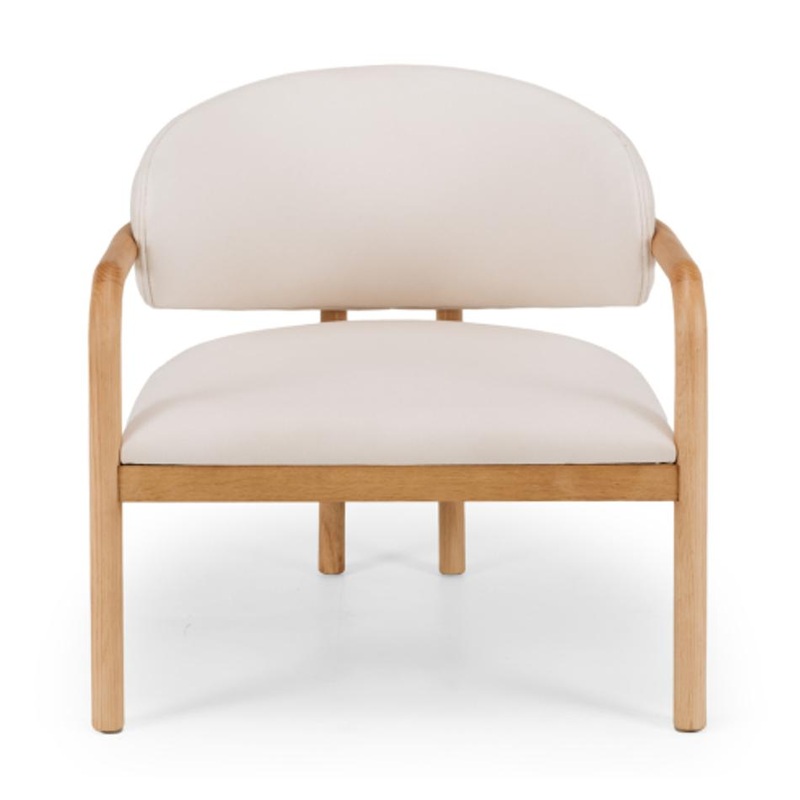 Furniture By Design Palermo Armchair Chair Beige/white SHPALARB