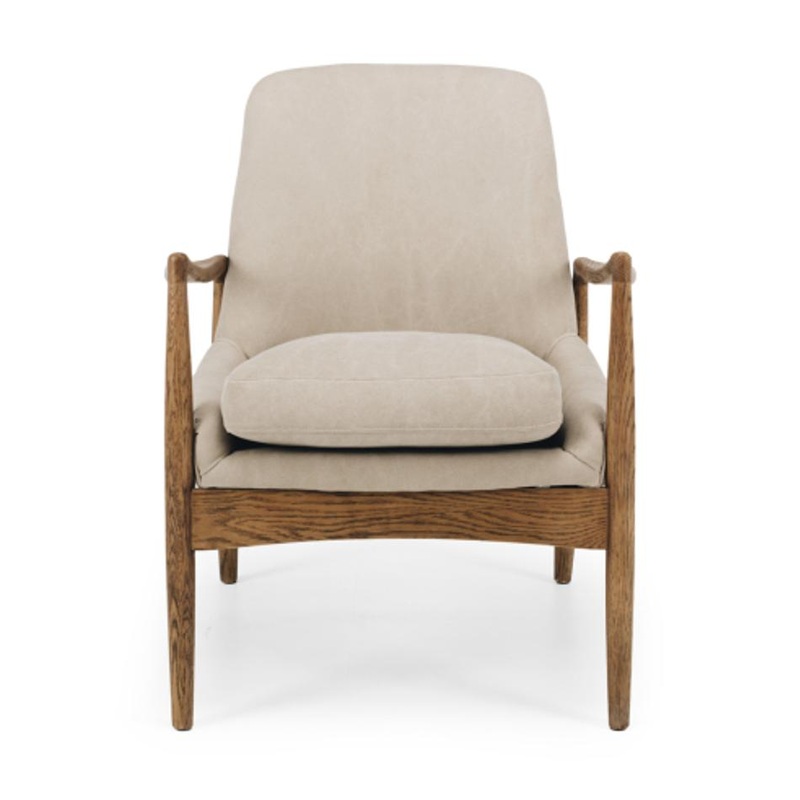 Furniture By Design Steiner Armchair FULL Canvas Cement PLSTECANF