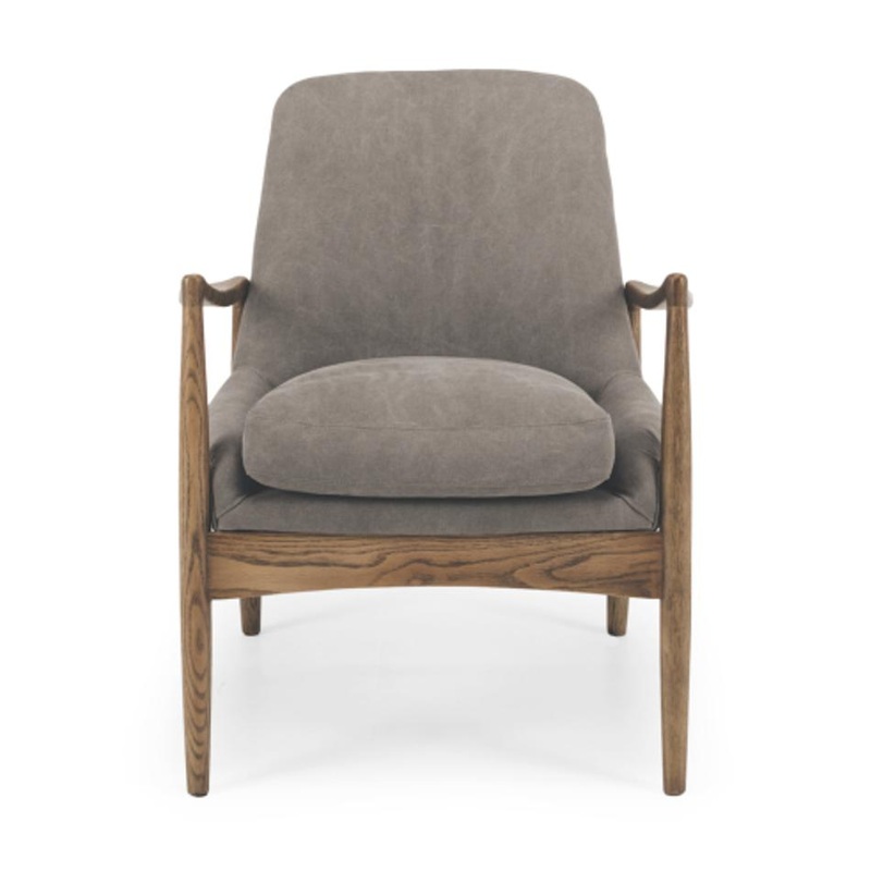 Furniture By Design Steiner Armchair FULL Canvas Charcoal PLSTECANCF
